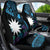 Blue Nauru Car Seat Cover Naoero Map With Polynesian Tropical Flowers