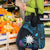 Blue Nauru Grocery Bag Naoero Map With Polynesian Tropical Flowers