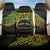 Personalised Nukuoro Atoll Back Car Seat Cover Polynesian Tattoo Curves Reggae Version