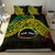 Personalised Nukuoro Atoll Bedding Set Polynesian Tattoo Curves Reggae Version