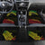 Personalised Nukuoro Atoll Car Mats Polynesian Tattoo Curves Reggae Version