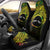 Personalised Nukuoro Atoll Car Seat Cover Polynesian Tattoo Curves Reggae Version