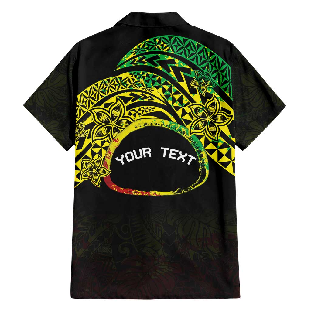 Personalised Nukuoro Atoll Hawaiian Shirt Polynesian Tattoo Curves Reggae Version LT14 - Polynesian Pride
