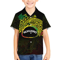 Personalised Nukuoro Atoll Hawaiian Shirt Polynesian Tattoo Curves Reggae Version LT14 - Polynesian Pride