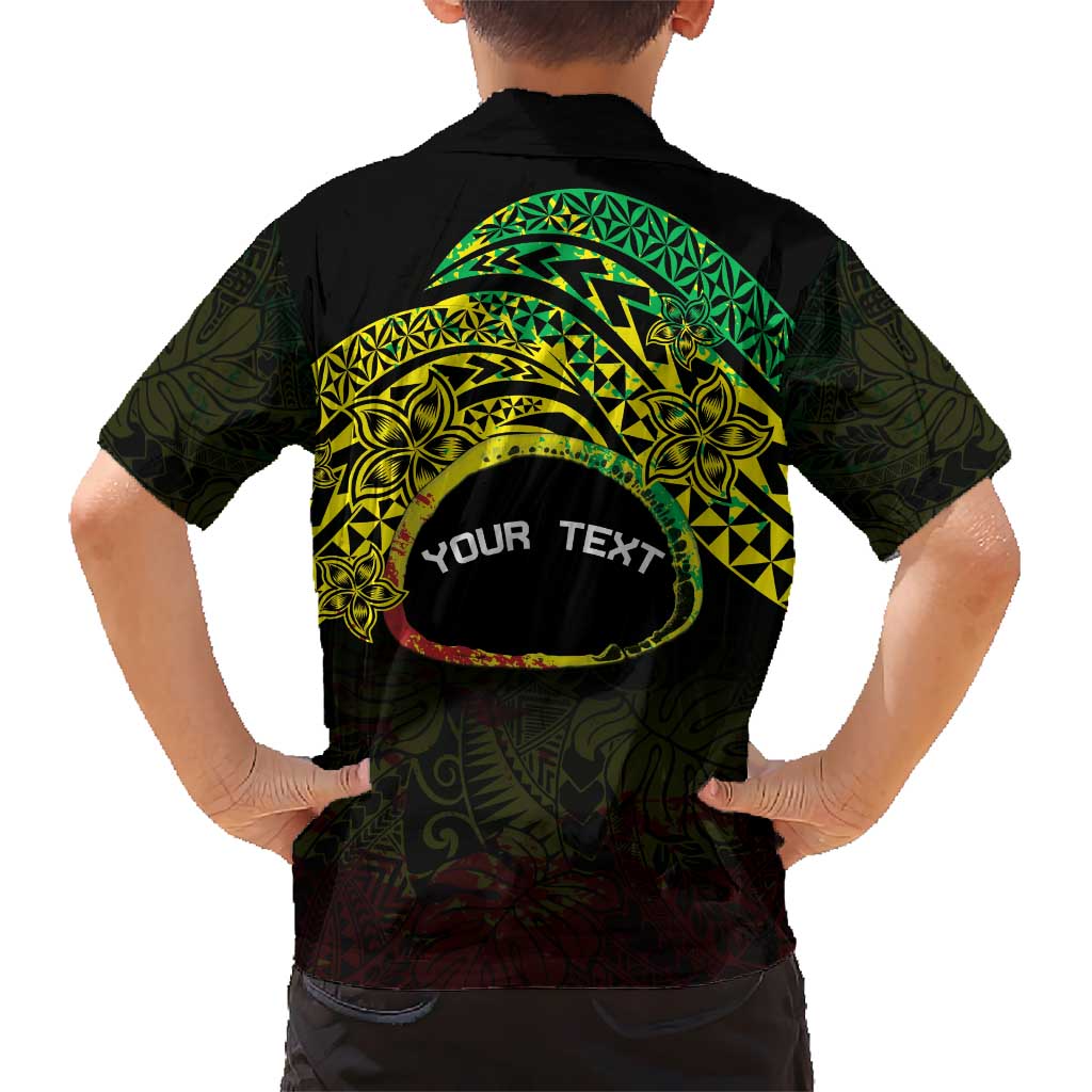 Personalised Nukuoro Atoll Hawaiian Shirt Polynesian Tattoo Curves Reggae Version LT14 - Polynesian Pride