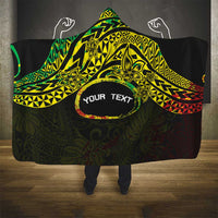 Personalised Nukuoro Atoll Hooded Blanket Polynesian Tattoo Curves Reggae Version LT14 - Polynesian Pride