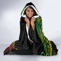 Personalised Nukuoro Atoll Hooded Blanket Polynesian Tattoo Curves Reggae Version LT14 - Polynesian Pride