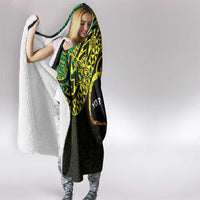 Personalised Nukuoro Atoll Hooded Blanket Polynesian Tattoo Curves Reggae Version LT14 - Polynesian Pride