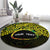 Personalised Nukuoro Atoll Round Carpet Polynesian Tattoo Curves Reggae Version