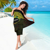 Personalised Nukuoro Atoll Sarong Polynesian Tattoo Curves Reggae Version