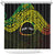 Personalised Nukuoro Atoll Shower Curtain Polynesian Tattoo Curves Reggae Version