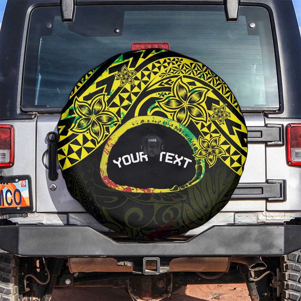 Personalised Nukuoro Atoll Spare Tire Cover Polynesian Tattoo Curves Reggae Version LT14 Reggae - Polynesian Pride