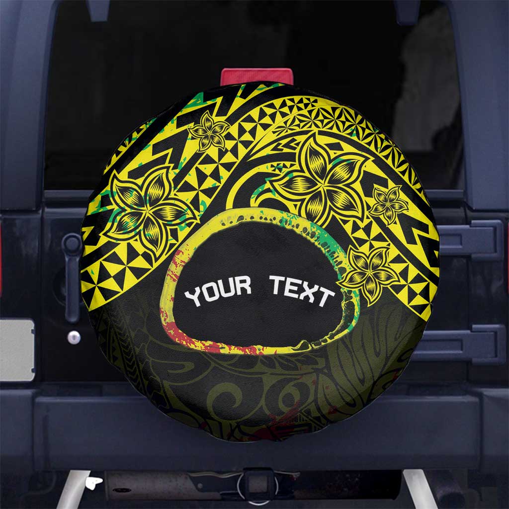 Personalised Nukuoro Atoll Spare Tire Cover Polynesian Tattoo Curves Reggae Version LT14 - Polynesian Pride