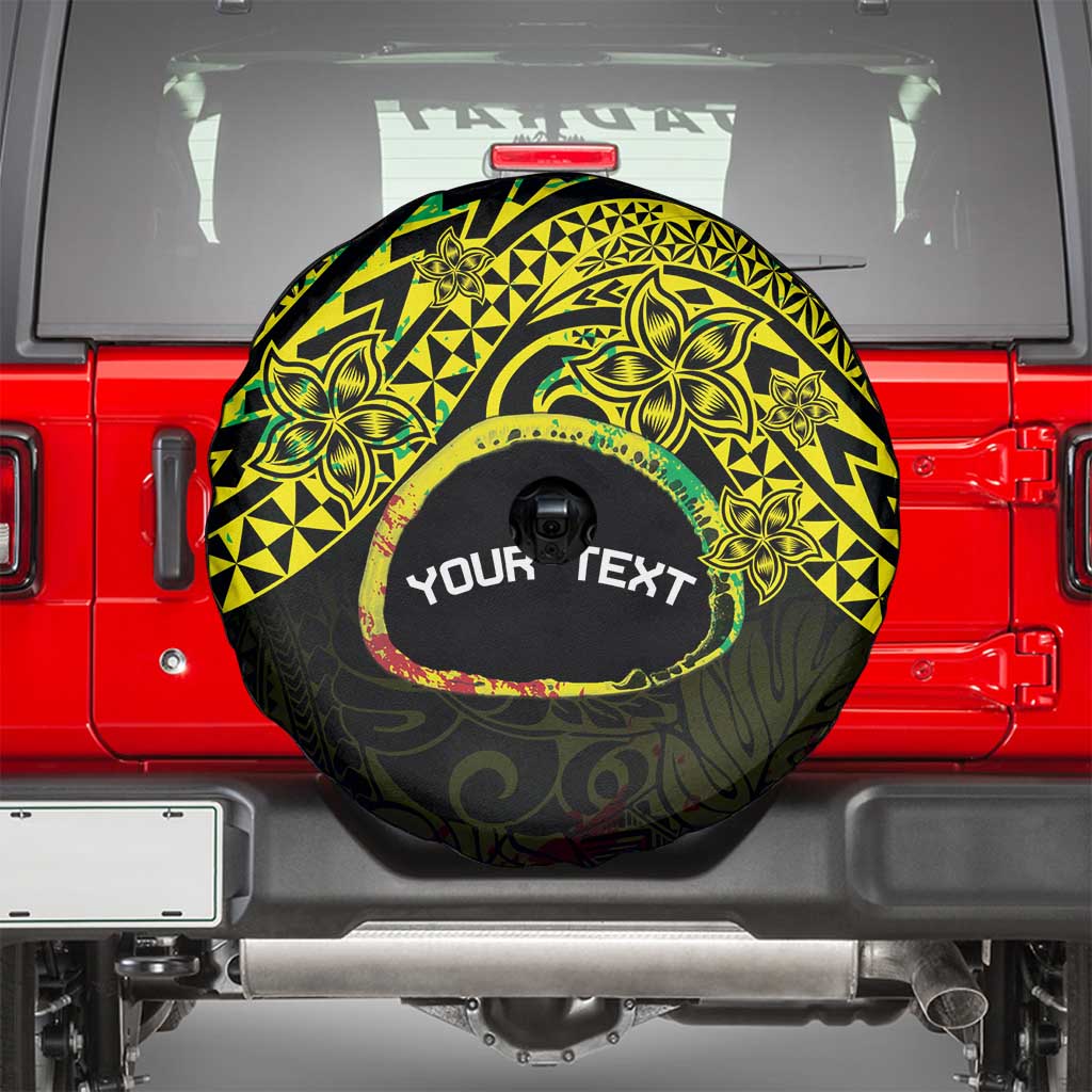 Personalised Nukuoro Atoll Spare Tire Cover Polynesian Tattoo Curves Reggae Version LT14 - Polynesian Pride