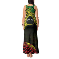 Personalised Nukuoro Atoll Tank Maxi Dress Polynesian Tattoo Curves Reggae Version LT14 - Polynesian Pride
