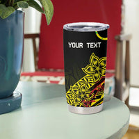 Personalised Nukuoro Atoll Tumbler Cup Polynesian Tattoo Curves Reggae Version LT14 - Polynesian Pride