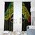 Personalised Nukuoro Atoll Window Curtain Polynesian Tattoo Curves Reggae Version