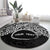 Personalised Pohnpei Nukuoro Micronesia Round Carpet Polynesian Tattoo Curves Black Version