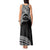 Personalised Pohnpei Nukuoro Micronesia Tank Maxi Dress Polynesian Tattoo Curves Black Version