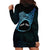 Personalised Pohnpei Nukuoro Micronesia Hoodie Dress Polynesian Tattoo Curves Blue Version