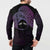 Personalised Pohnpei Nukuoro Micronesia Button Sweatshirt Polynesian Tattoo Curves Purple Version