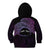 Personalised Pohnpei Nukuoro Micronesia Kid Hoodie Polynesian Tattoo Curves Purple Version