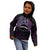 Personalised Pohnpei Nukuoro Micronesia Kid Hoodie Polynesian Tattoo Curves Purple Version