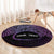 Personalised Pohnpei Nukuoro Micronesia Round Carpet Polynesian Tattoo Curves Purple Version