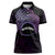 Personalised Pohnpei Nukuoro Micronesia Women Polo Shirt Polynesian Tattoo Curves Purple Version