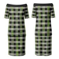 Aloha Hawaii Pakalana Pikake Lei Family Matching Puletasi and Hawaiian Shirt Palaka Inspired Hawaiian-plaid Black
