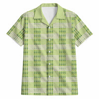 Aloha Hawaii Pakalana Pikake Lei Hawaiian Shirt Palaka Inspired Hawaiian-plaid Pastel Green