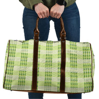 Aloha Hawaii Pakalana Pikake Lei Travel Bag Palaka Inspired Hawaiian-plaid Pastel Green