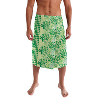 Lime Green Hibiscus Monstera Seamless Kakau Hawaii Lavalava LT14 Lime Green - Polynesian Pride