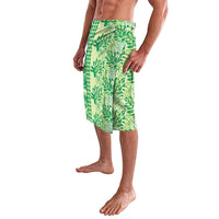 Lime Green Hibiscus Monstera Seamless Kakau Hawaii Lavalava LT14 - Polynesian Pride