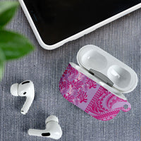 Purple Hibiscus Monstera Seamless Kakau Hawaii AirPods Case LT14 - Polynesian Pride