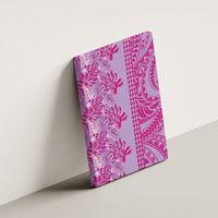 Purple Hibiscus Monstera Seamless Kakau Hawaii Canvas Wall Art LT14 - Polynesian Pride