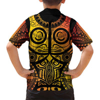 Marquesas Islands Hawaiian Shirt Marquesan Tattoo Yellow Gradient LT14 - Polynesian Pride