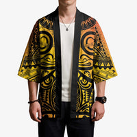 Marquesas Islands Kimono Marquesan Tattoo Yellow Gradient - Polynesian Pride