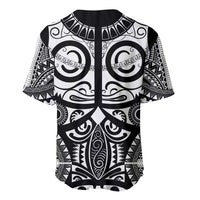 Marquesas Islands Baseball Jersey Marquesan Tattoo Black White Color - Polynesian Pride