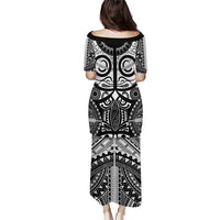 Marquesas Islands Puletasi Marquesan Tattoo Black White Color - Polynesian Pride