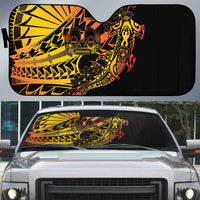 Gradient Marquesas Islands Auto Sun Shade Marquesan Matatiki Hammerhead Shark Patutiki - Polynesian Pride