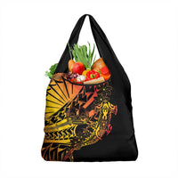 Gradient Marquesas Islands Grocery Bag Marquesan Matatiki Hammerhead Shark Patutiki - Polynesian Pride