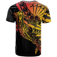 Gradient Marquesas Islands T Shirt Marquesan Matatiki Hammerhead Shark Patutiki - Polynesian Pride