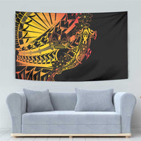 Gradient Marquesas Islands Tapestry Marquesan Matatiki Hammerhead Shark Patutiki - Polynesian Pride