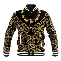 Austral Islands Baseball Jacket Tuhaa Pae Penu Stars Necklace Gold LT14 Unisex Gold - Polynesian Pride