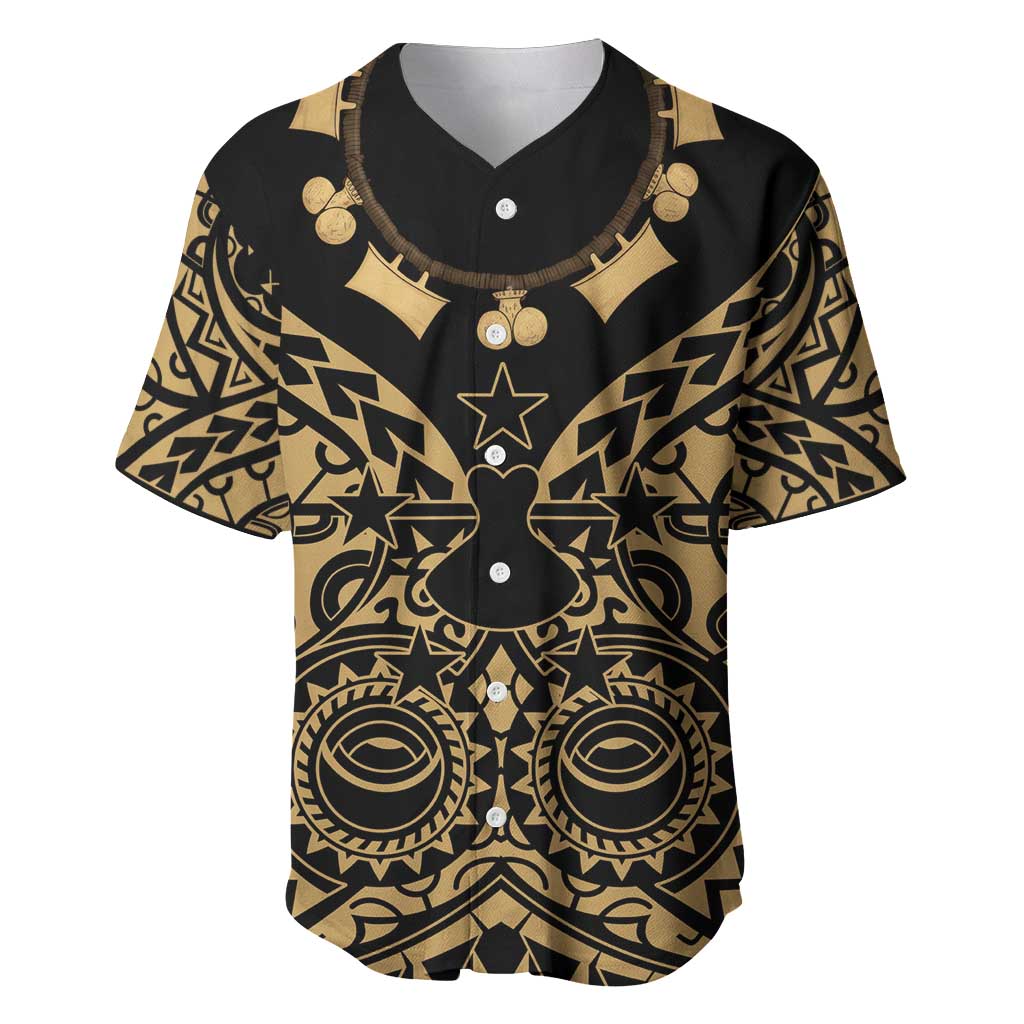 Austral Islands Baseball Jersey Tuhaa Pae Penu Stars Necklace Gold - Polynesian Pride