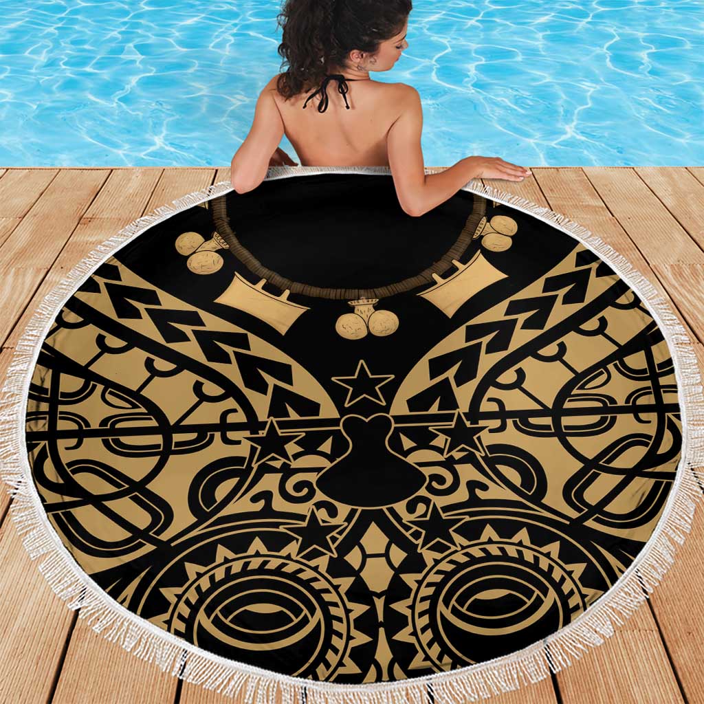 Austral Islands Beach Blanket Tuhaa Pae Penu Stars Necklace Gold LT14 - Polynesian Pride