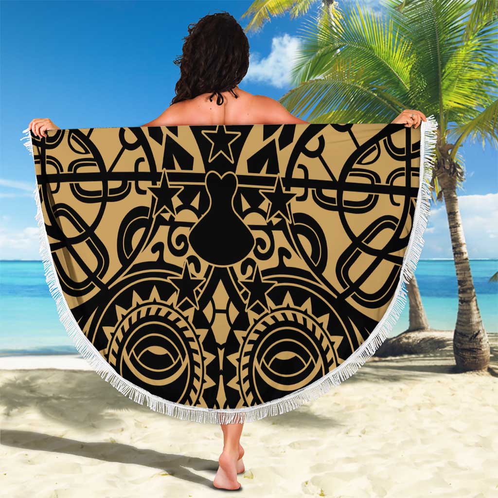 Austral Islands Beach Blanket Tuhaa Pae Penu Stars Necklace Gold LT14 - Polynesian Pride