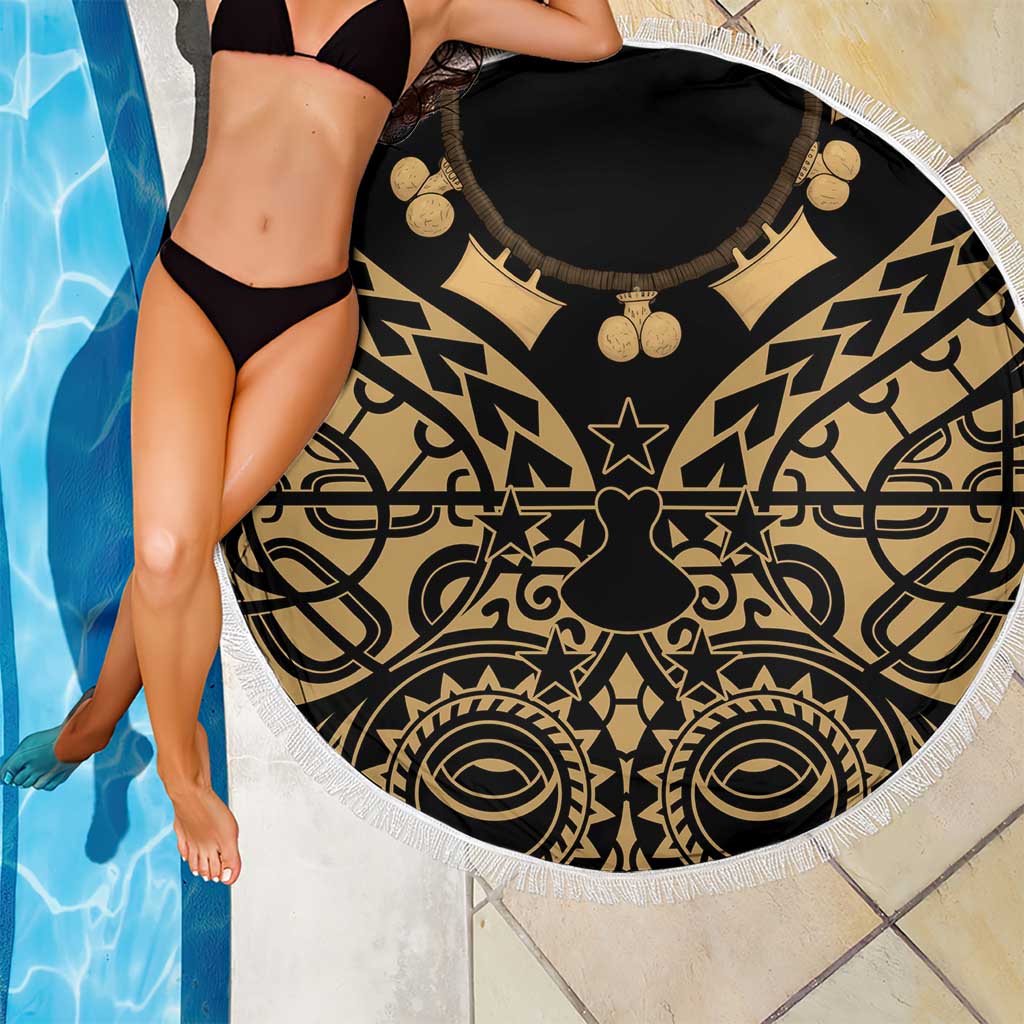 Austral Islands Beach Blanket Tuhaa Pae Penu Stars Necklace Gold LT14 - Polynesian Pride