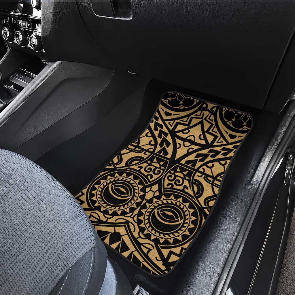 Austral Islands Car Mats Tuhaa Pae Penu Stars Necklace Gold - Polynesian Pride